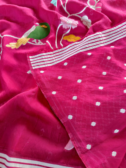 Paper silk Vintage vibe paper silk saree