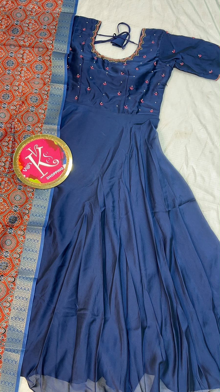 Cafe rangoli silk unique gown