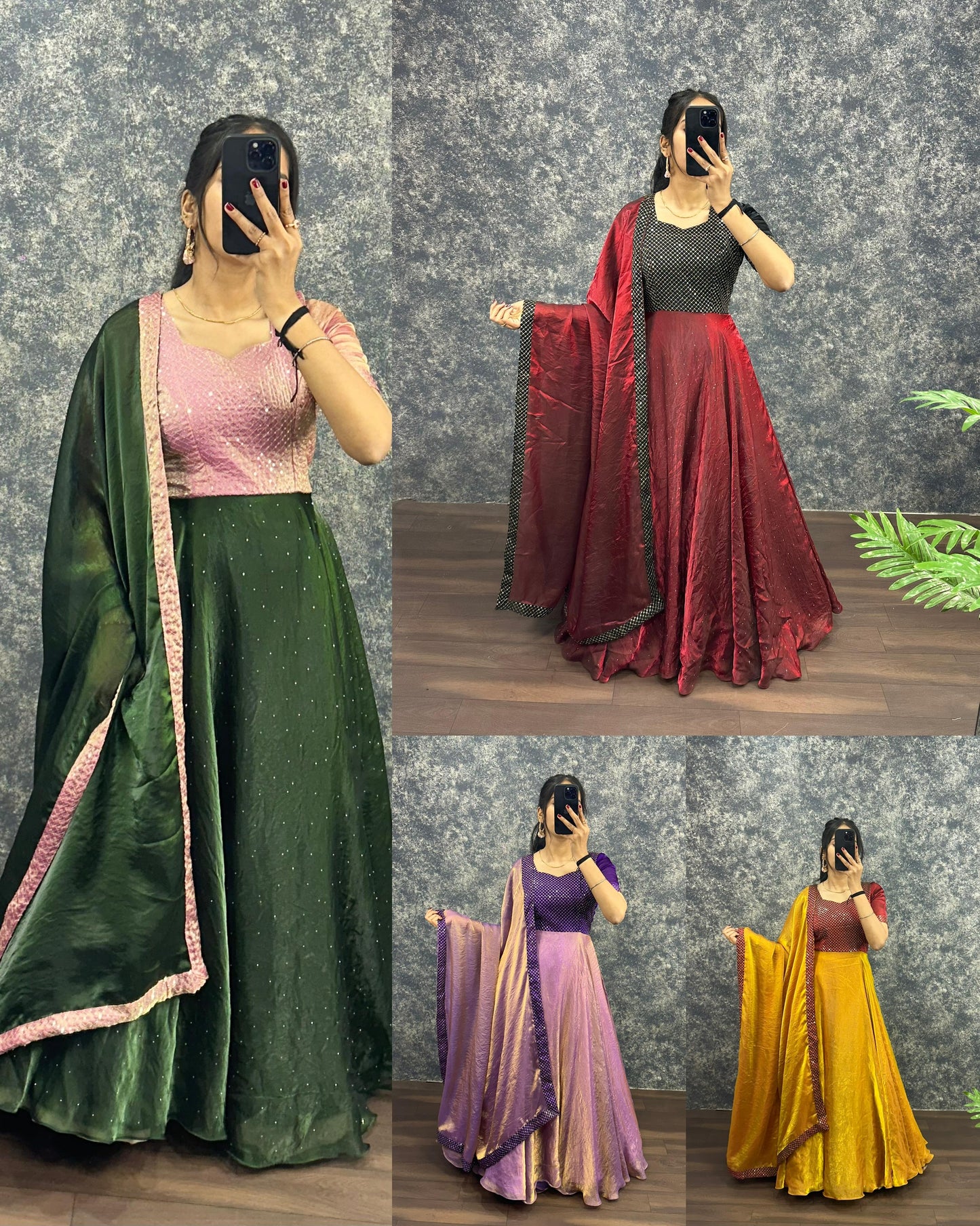Café Style Soft fendy gowns