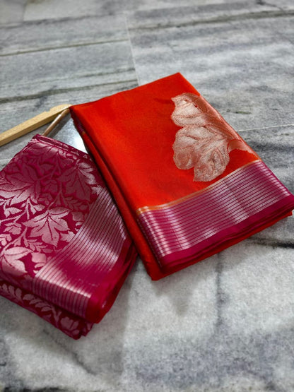 Katan Kanchi Handloom Silk Classic Trendy Saree