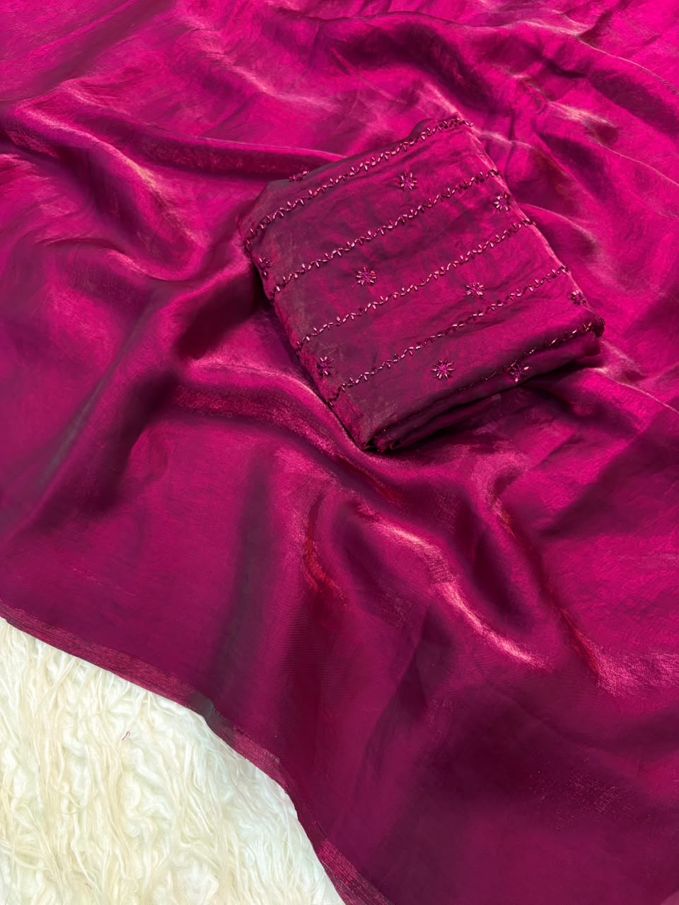 Trending shree budget fendy satin fabric saree
