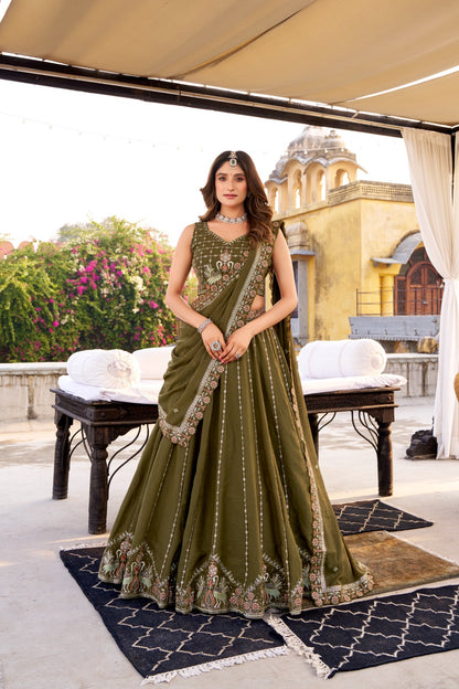 Bridesmaid lehenga choli chocolate crush