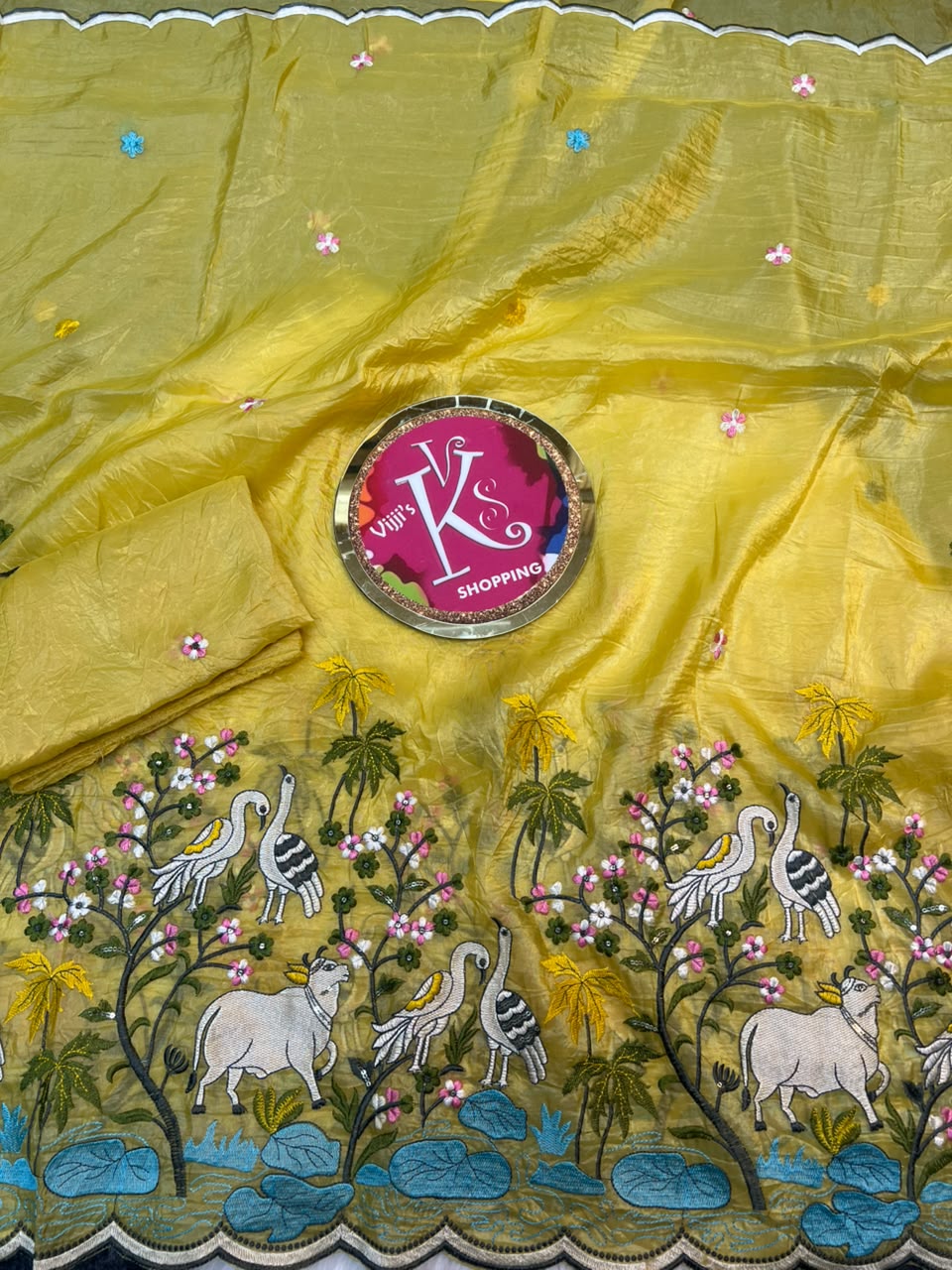 Pichwai heritage meets lightweight grace trendy sarees