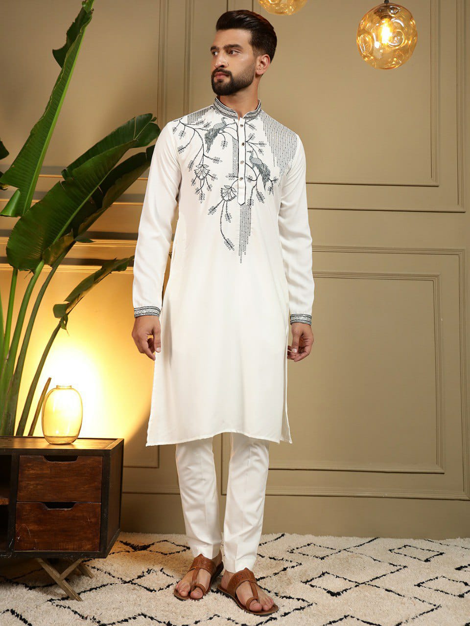 Gents work Embroidery kurta sets