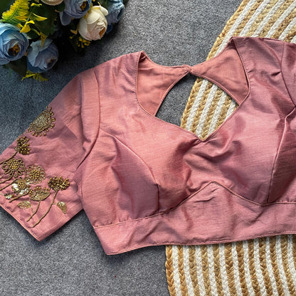 Premium Milan silk ready to wear blouse