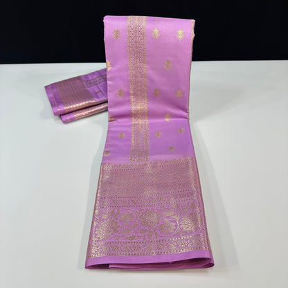 Semi Banarasi’s Katan silk weaving temple sarees