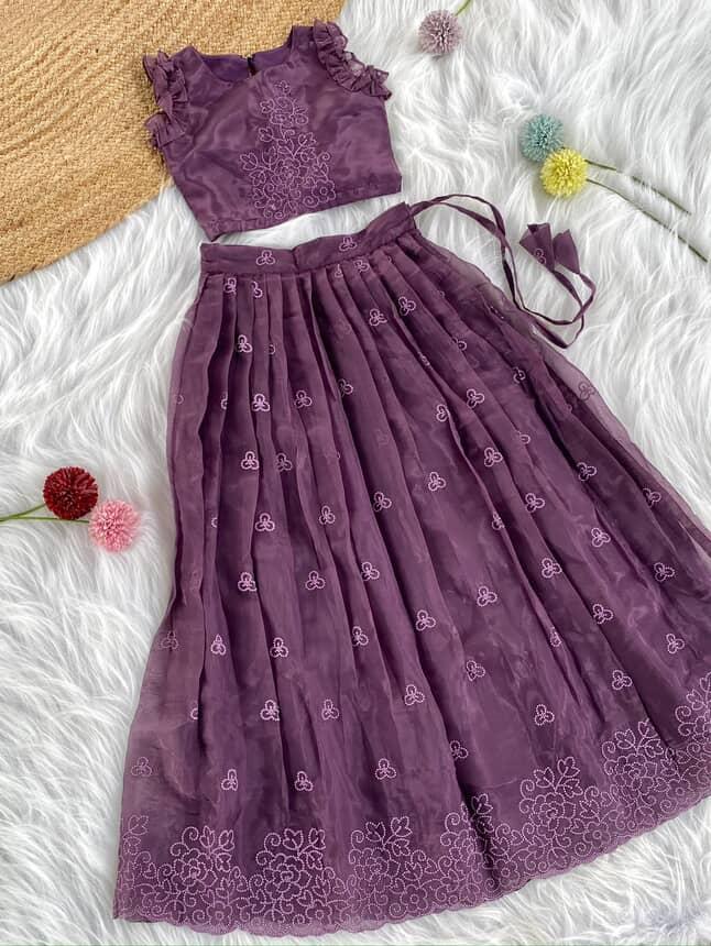 Twirl style Kids ruffles gowns