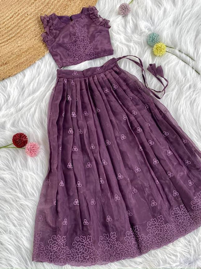 Twirl style Kids ruffles gowns