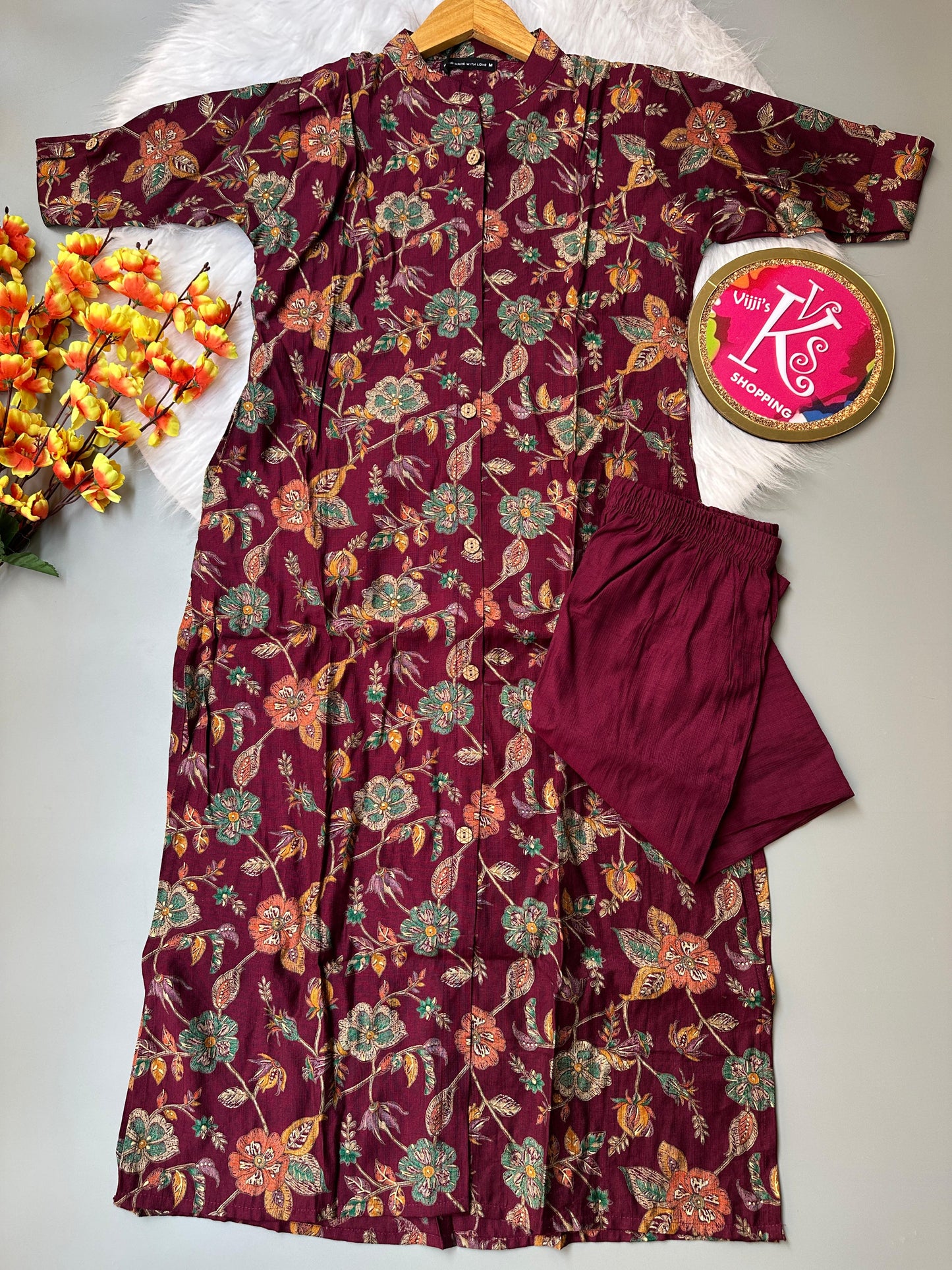 Summer special floral co-ord kurti sets
