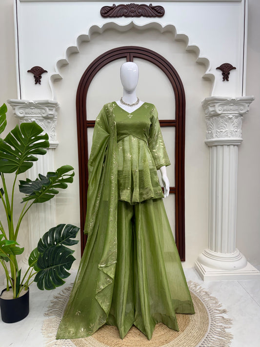 3 in one salsa silk Anarakali style gown
