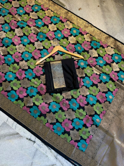 Nita Ambani Mam's Inspired Banarasi panchmina Katan silk