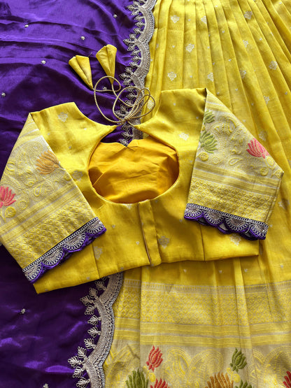 Lehenga Viscose tissue silk stiched Lehenga