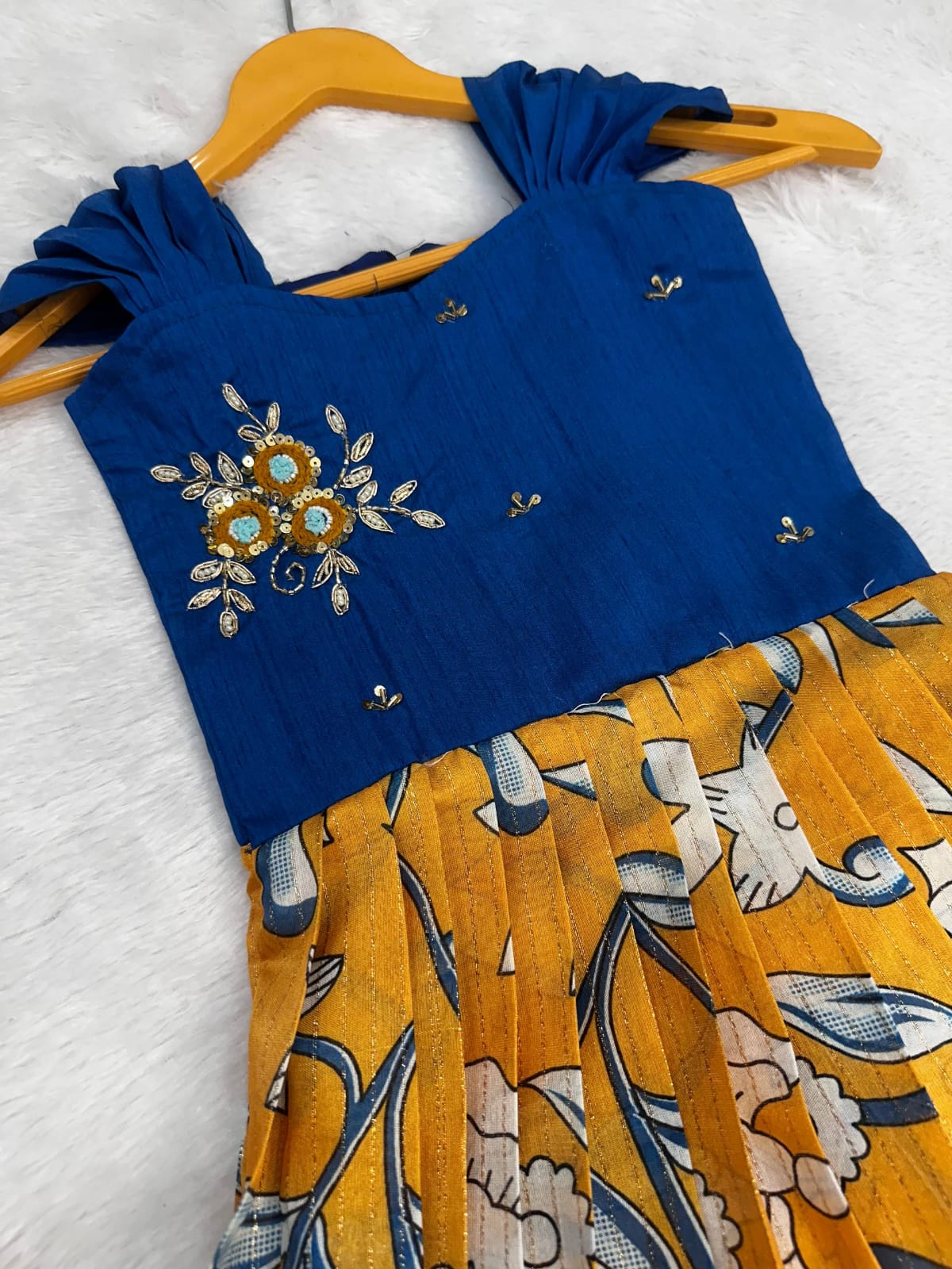 Kids Kalamkari fusion gowns