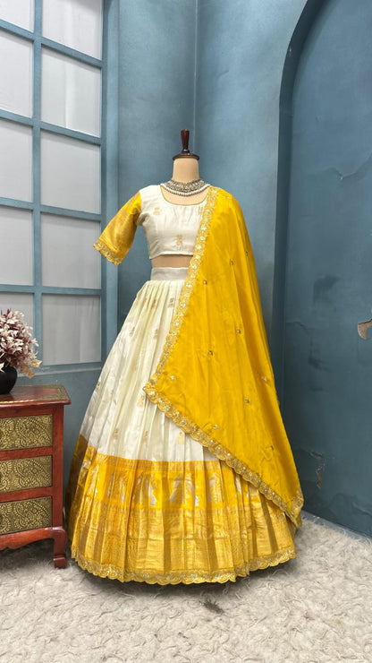 PREMIUM PURE KANJIVARAM SILK LEHENGA