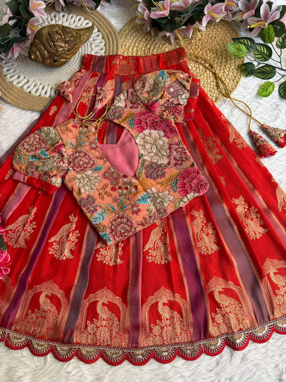 Kids cute georgette traditional sets