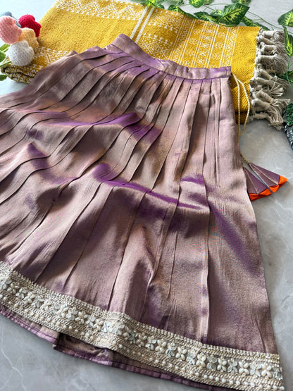 Kanjivaram Maggam Kids Dress Cute Sets