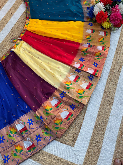 Kids cute paithani temple wear sets