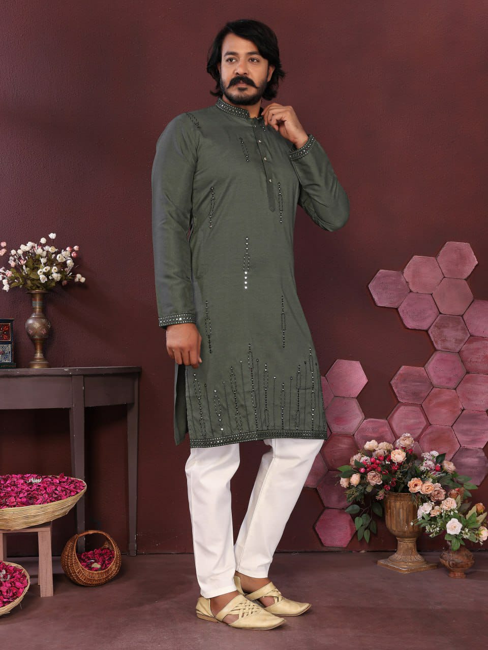 Smart Silk Gents kurta sets