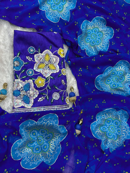 Budget Heritage Bandhej Saree with Handcrafted Elegance ✨