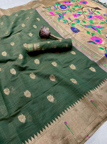 Munga Cotton Soft trendy look Budget muniya saree