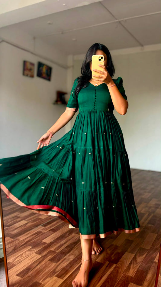 Narayanpet Mercerized Cotton tradition Gown