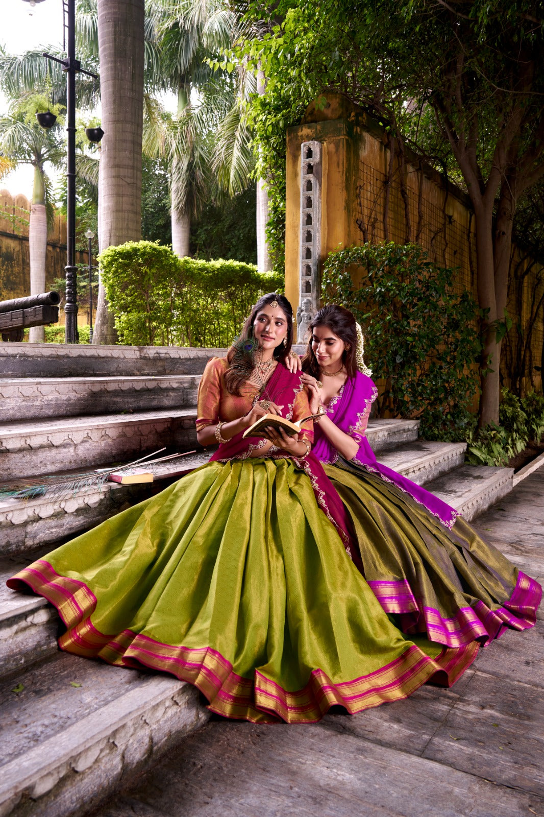 Celebrate your special moments in a Kanchipuram silk lehenga