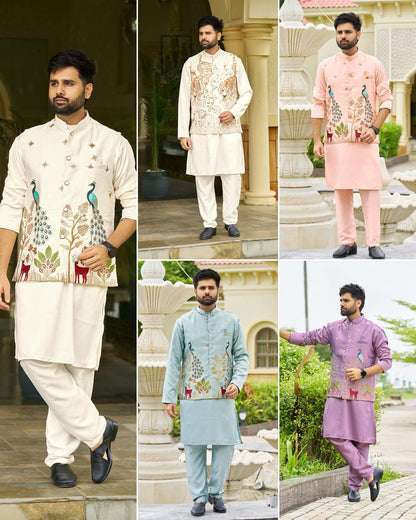 Gents Kurta Koti Sets for Festivals