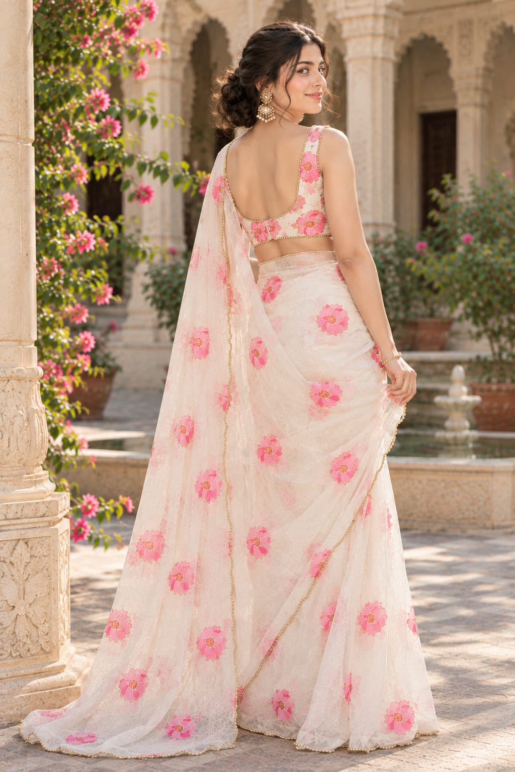 Handwork fabsoft budget Designer saree