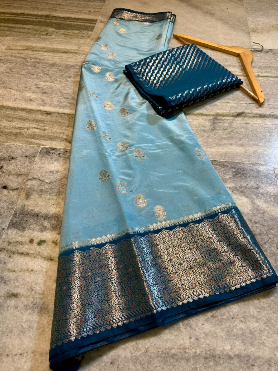 Banarasi katan zari soft fab budget sarees