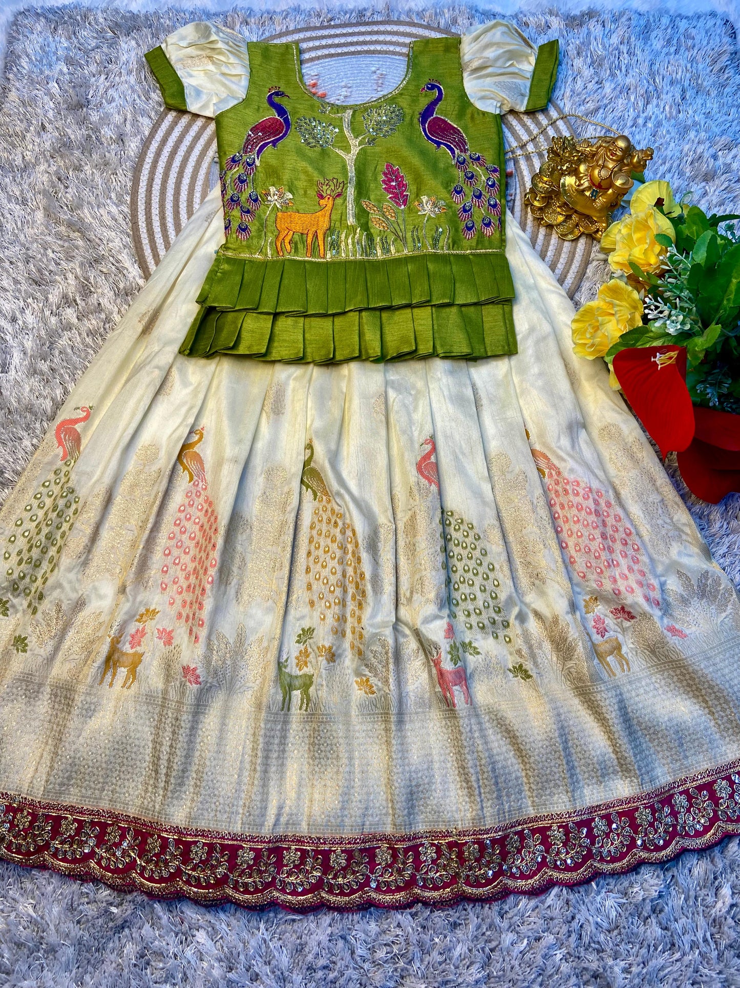 Pure Dola Silk cute kids sets