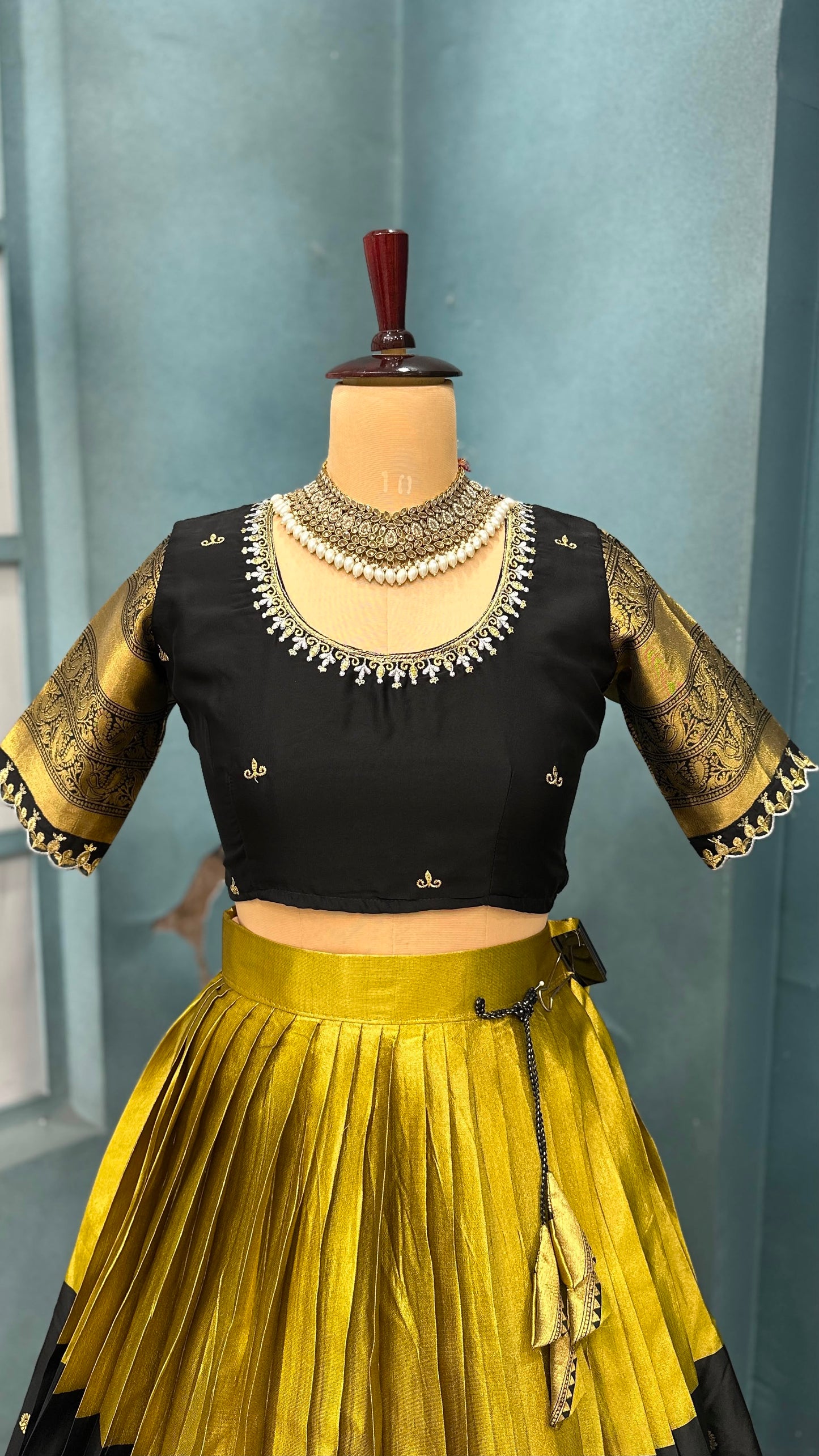 Kanjipuram tissue silk Designer Lehenga