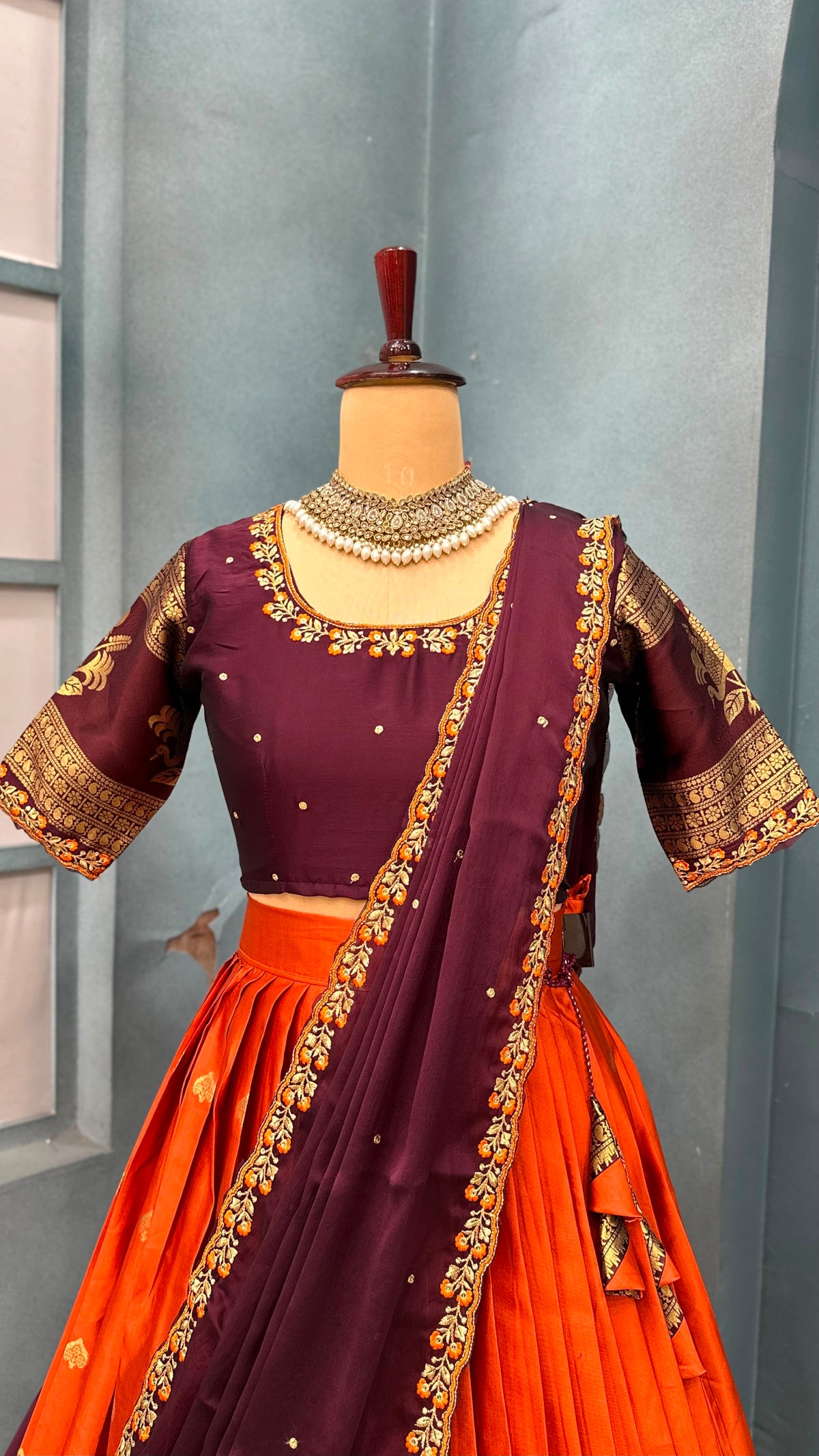 Kanjivaram sravanamasam Designer semiPattu Lehenags