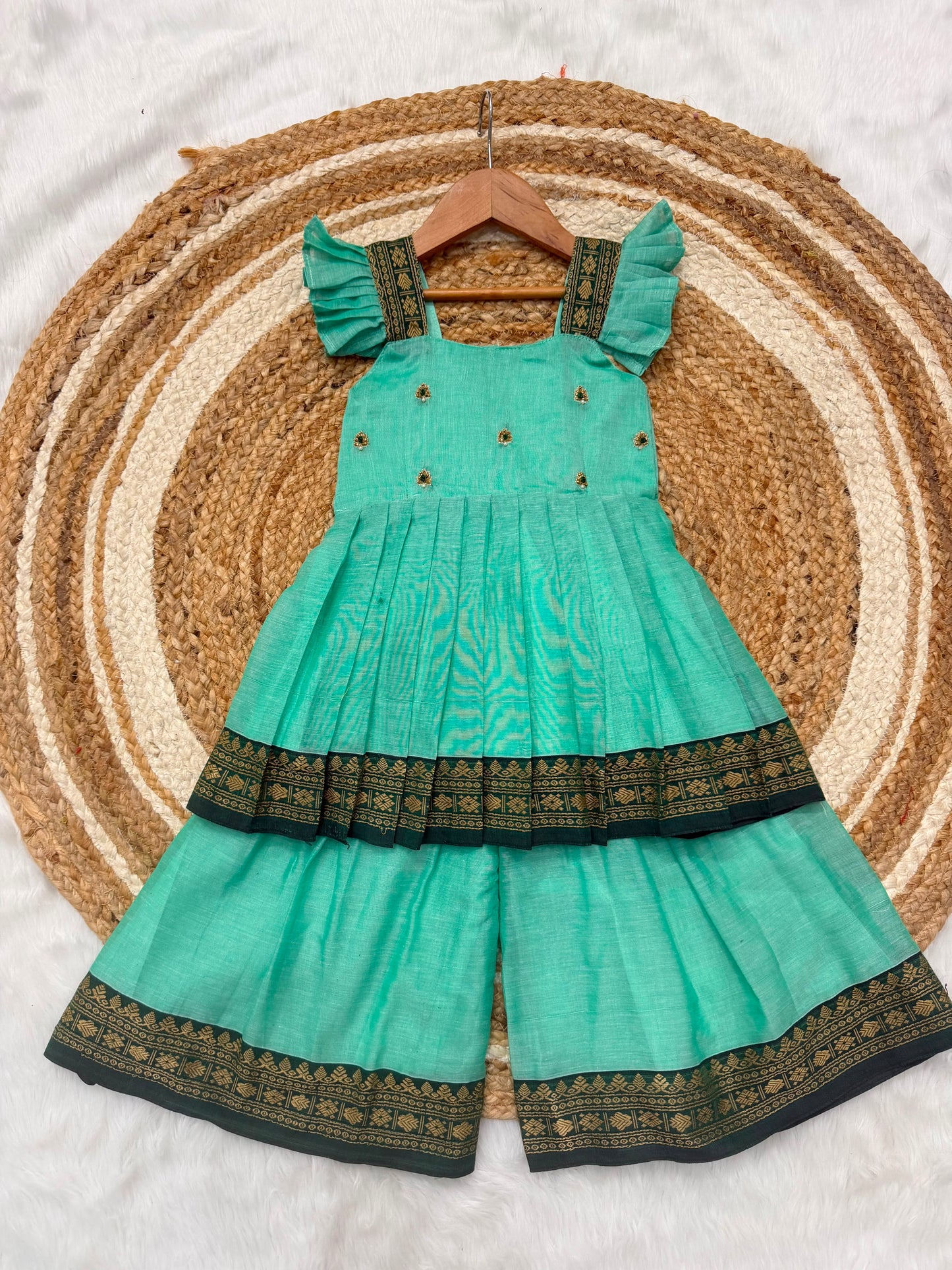 Kids narayanpet sharara cute sets