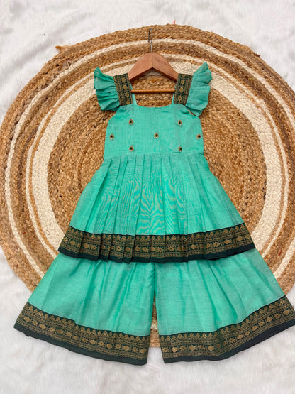 Kids narayanpet sharara cute sets