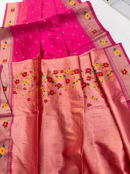 Tussar silk  Paithani Classic sarees