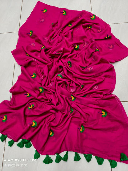 Budget Friendly Mul cotton Handloom Saree