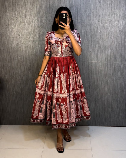 Kalamkari cafe friendly Gowns