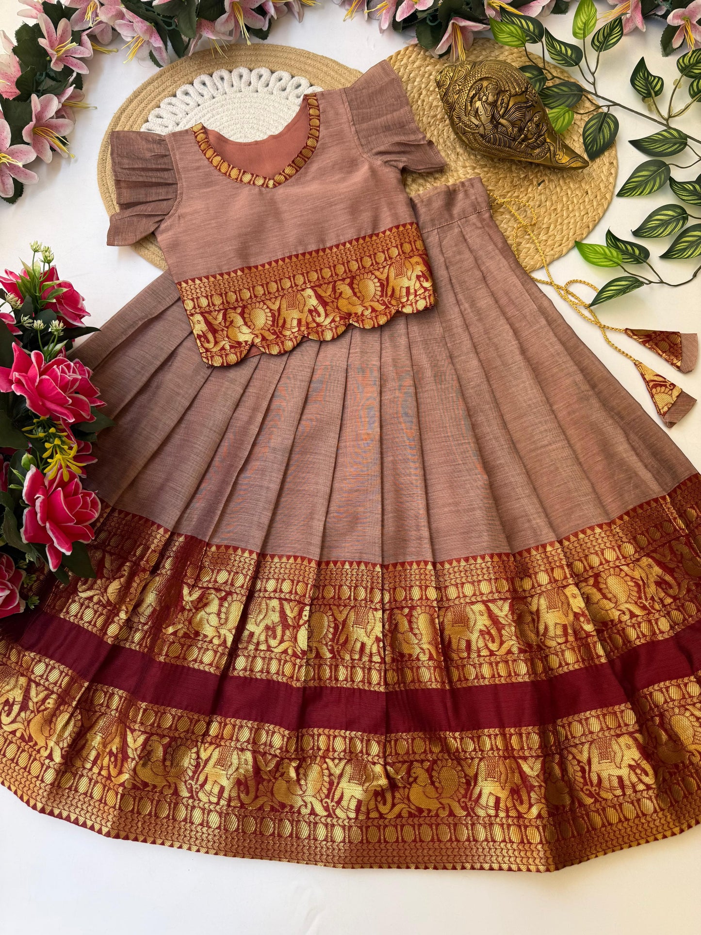 Kids festival wear special cute Narayanapet sets