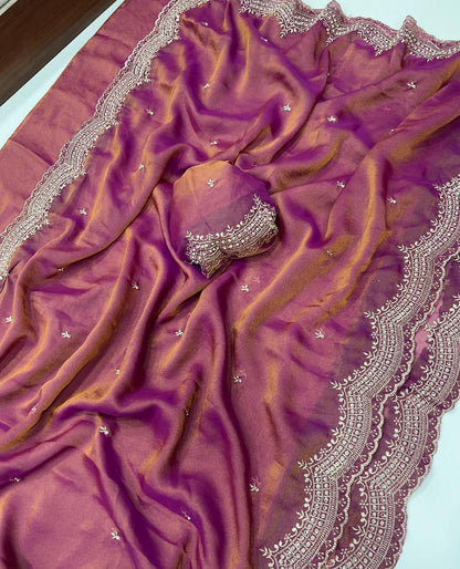 Trendy Multi Embroidery budget Sarees