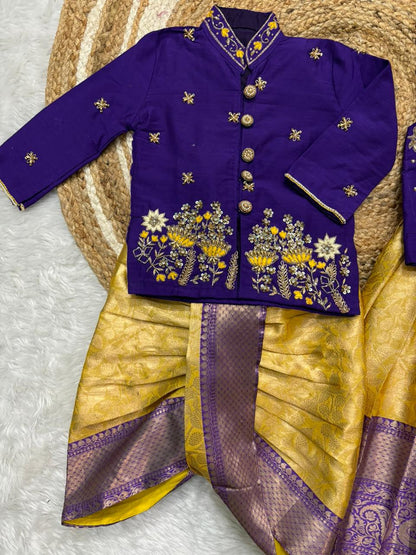 Kids special brother and sister combo with kurta sets Maggam