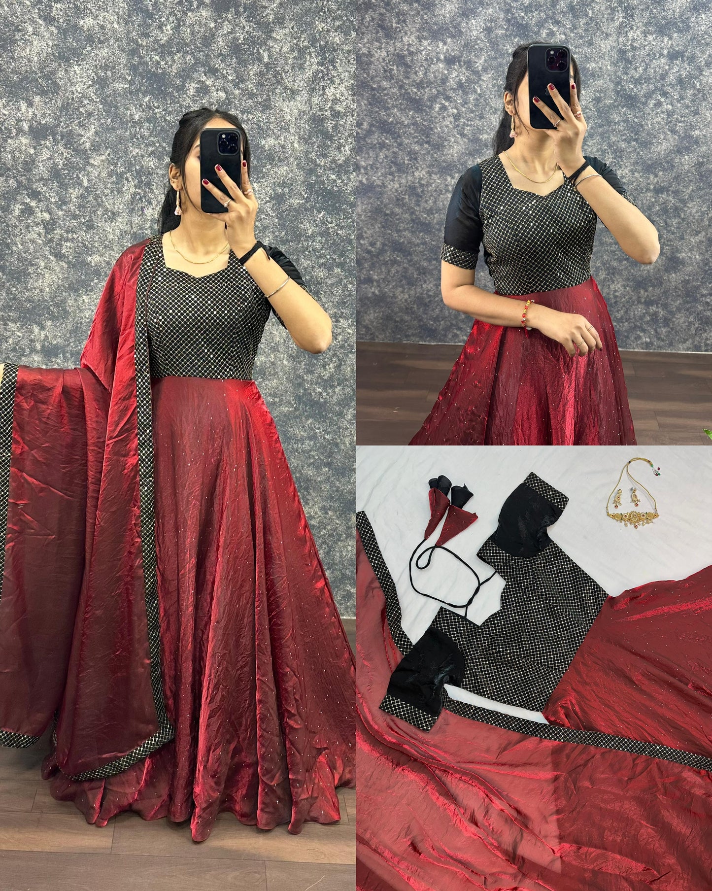 Café Style Soft fendy gowns