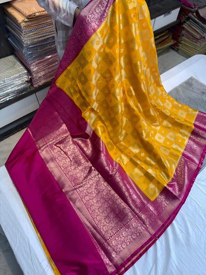 Dupion Pure vintage vibe pattu saree
