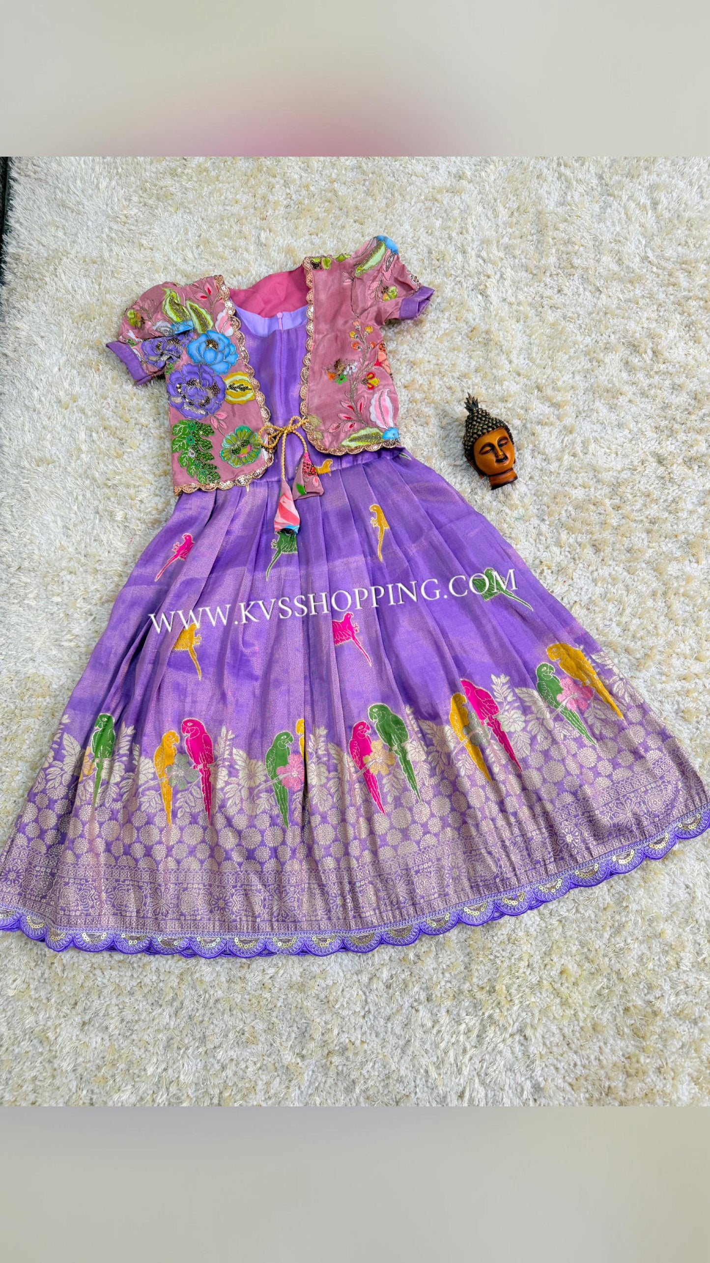 Kids 2 in One gowns Parrot Gowns