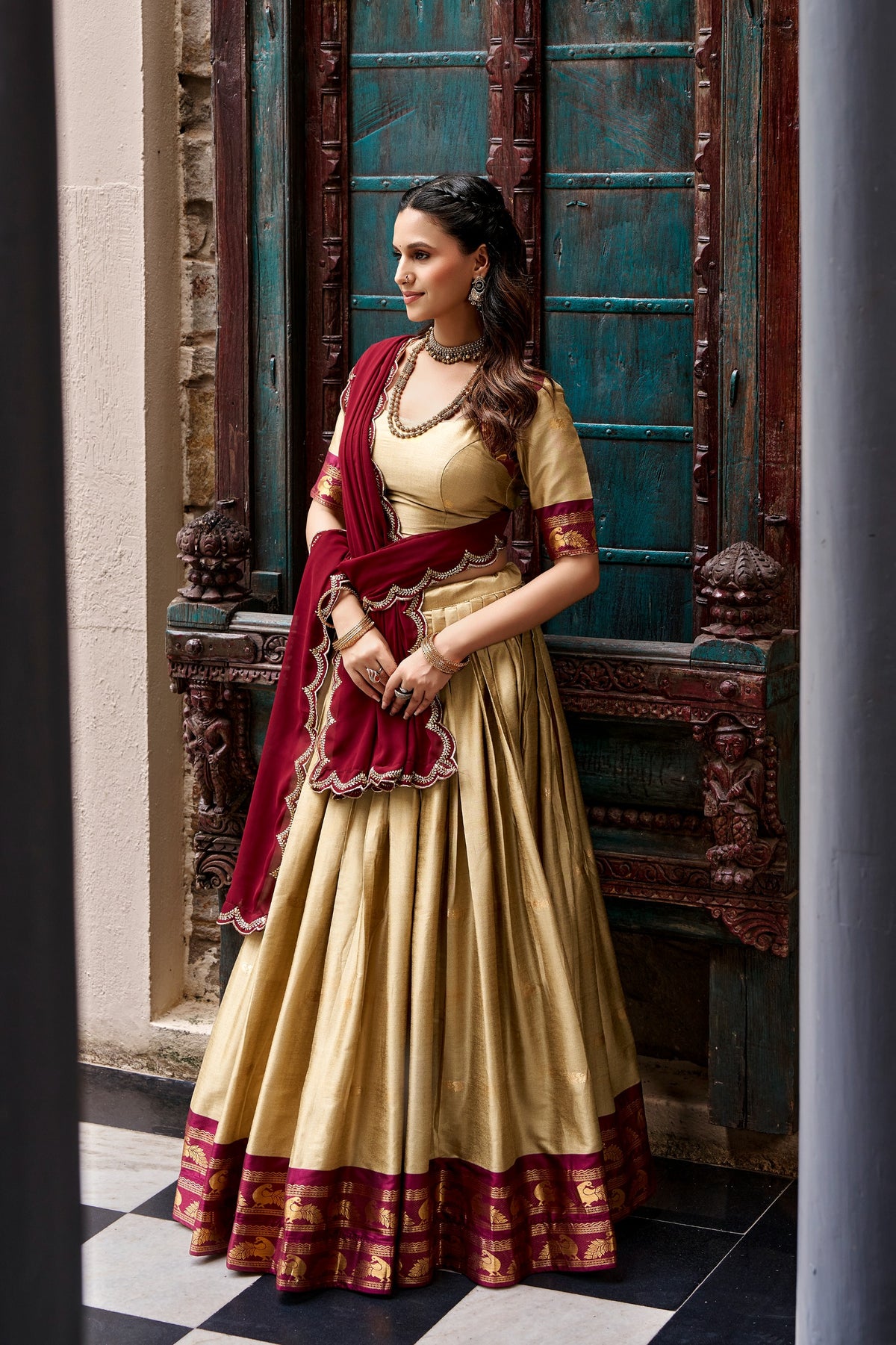 Tarika south india style designer lehenga