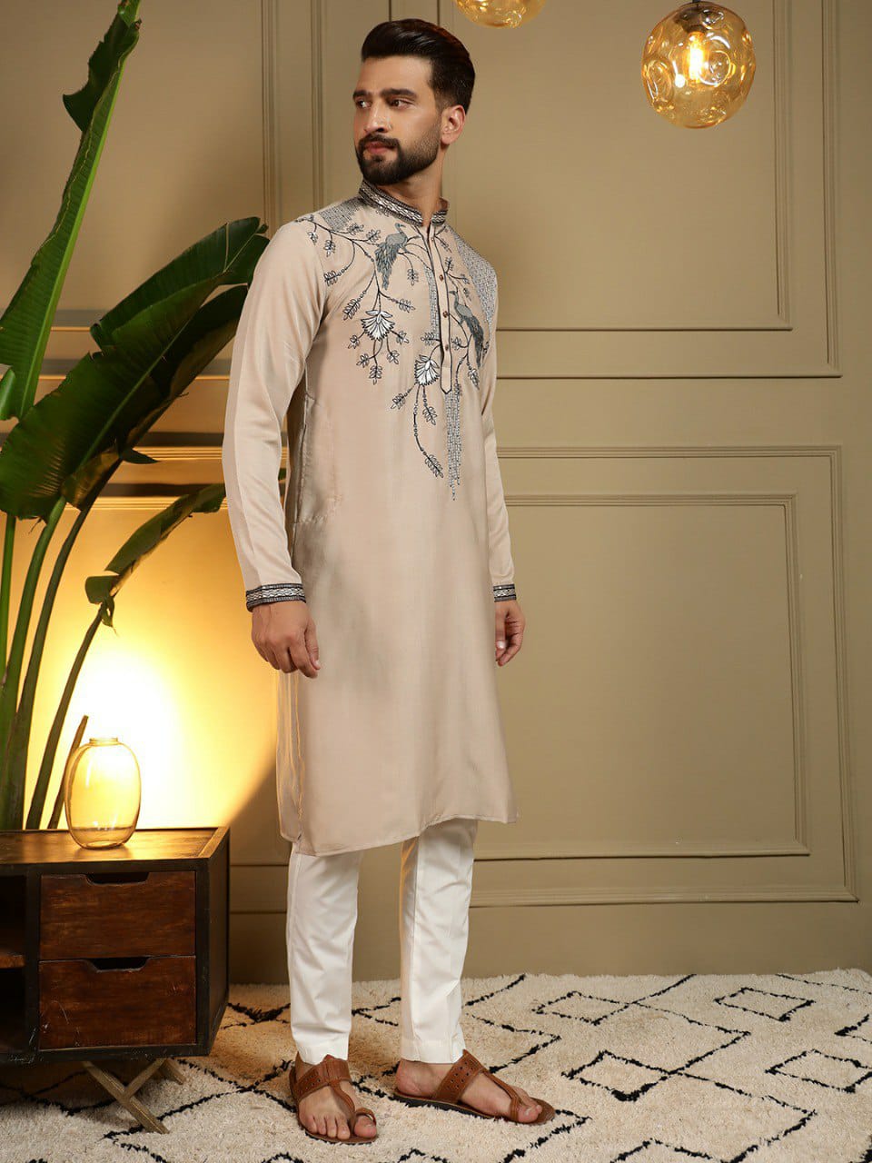 Gents work Embroidery kurta sets
