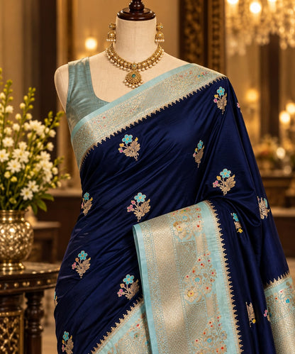 Banarasi katan silk zari butti budget saree