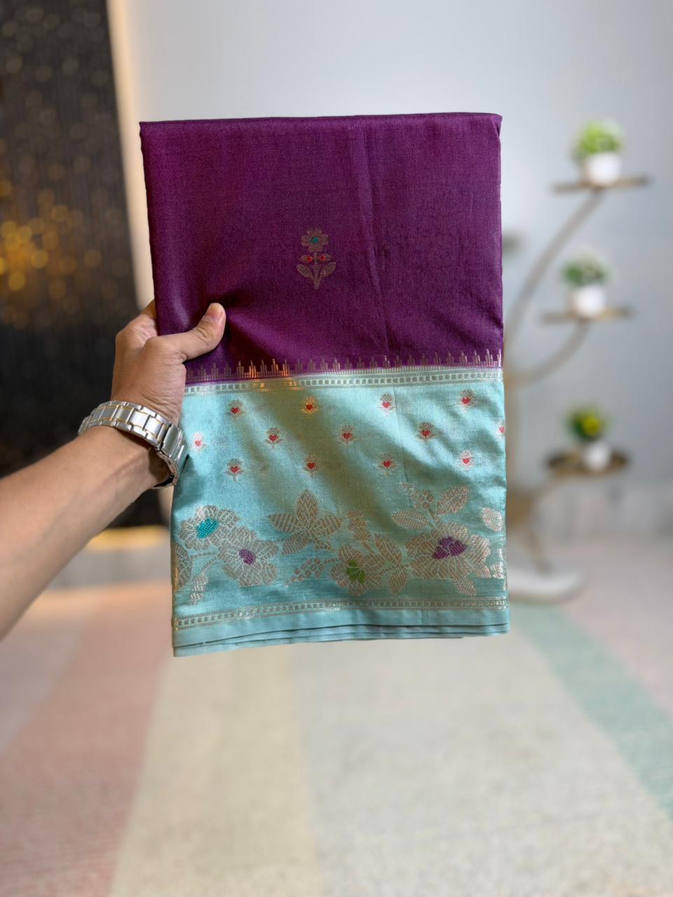 Banarasi fancy trending Alfi designer saree