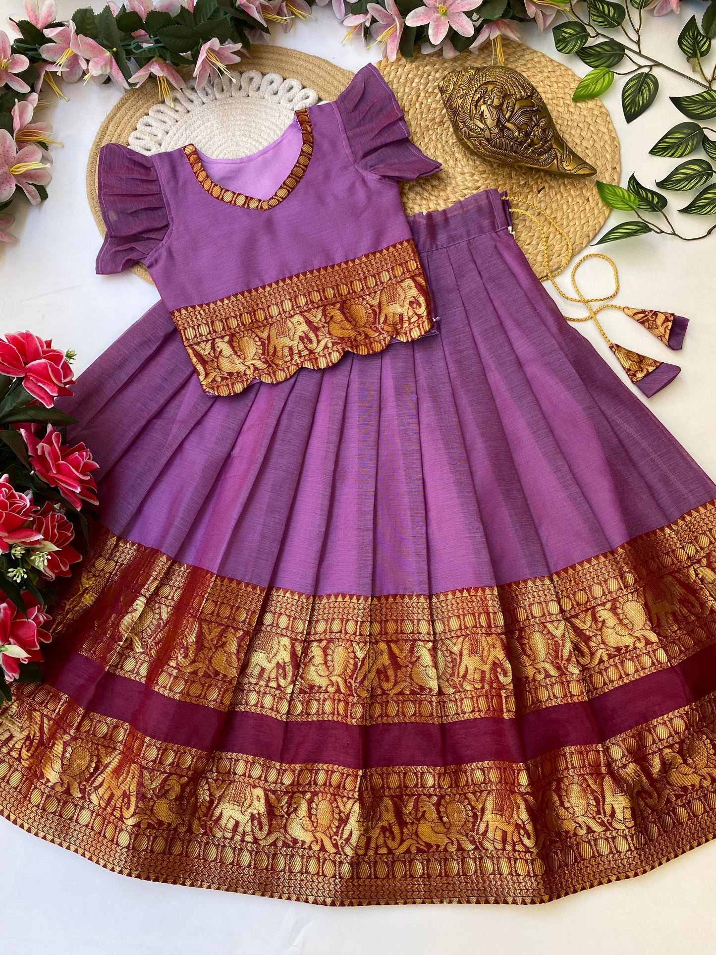 Kids festival wear special cute Narayanapet sets