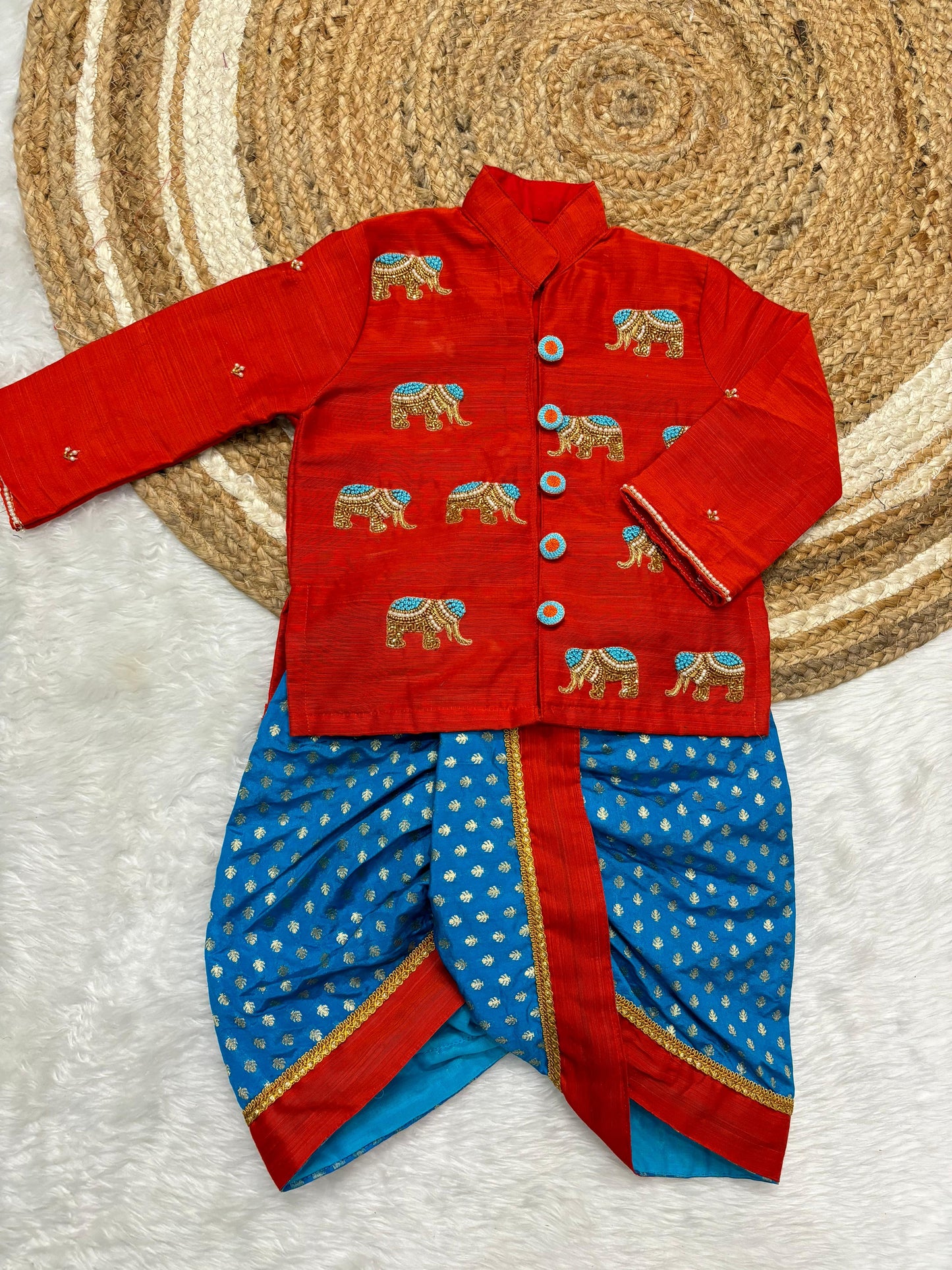 Cute Kid Boys dhoti  festival set