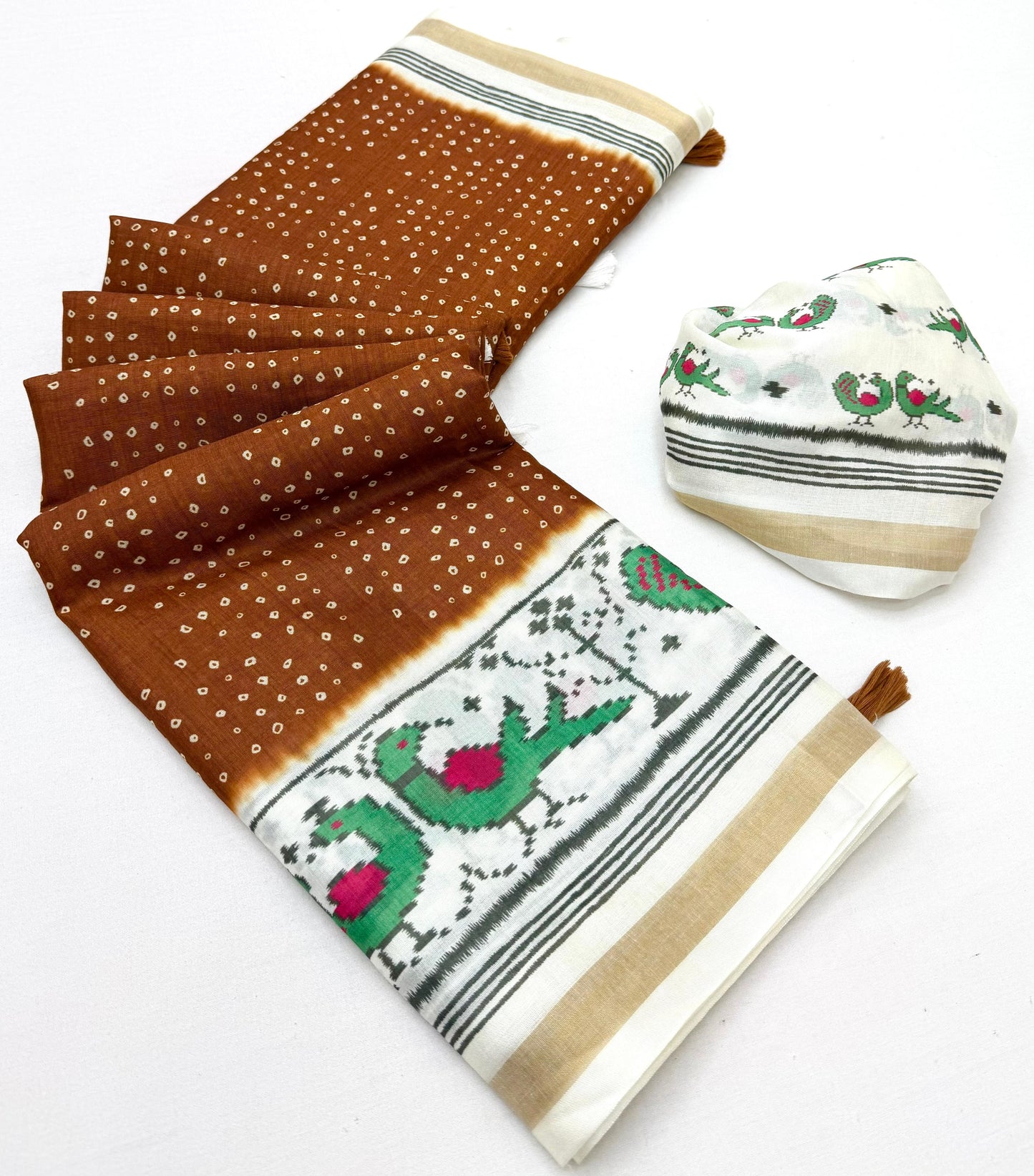 Cotton tissue budget saree